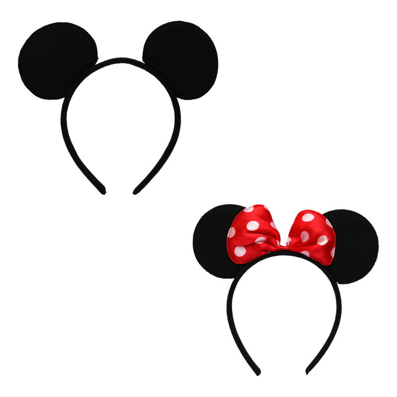 Pack X60 Cintillo Orejas Minie Mickey Mouse Tiara Disfraz