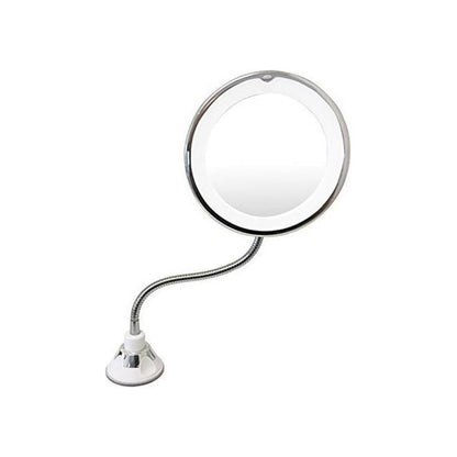 Espejo Led Brazo Flexible Maquillaje Perfecto Acerca X10 Luz Marco Blanco