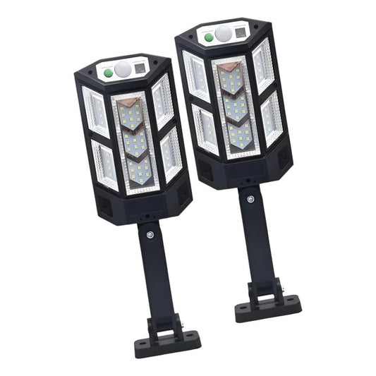 X2 Foco Exterior Led 12w Con Sensor Movimiento Focos Solares