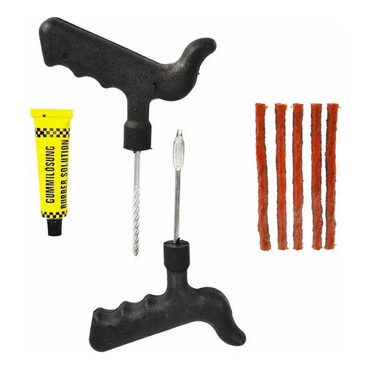 Kit Emergencia Reparación Pinchazos Neumaticos Auto Moto