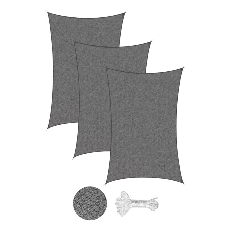 Pack X3 Toldo Malla Rachel Toldo Rectangular Vela Sombra 2x5