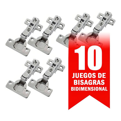 Bisagra Bidimensional 110 Grados Handy Home 3645 Niquelado C