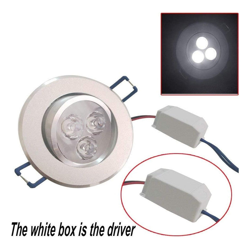 Ampolleta Led Embutido Focos Led Embutidos Blanco Frio 3w Foco Led Embutido Redondo Luz Fría Ampolletas Iluminacion Led Qatarshop Foco Embutido Led Iluminacion Para El Hogar