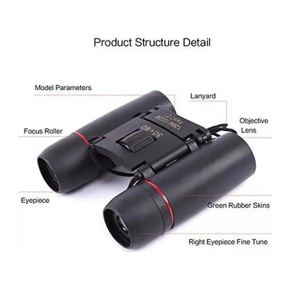 Binoculares Profesionales Mini  Prismaticos Binocular 30x60