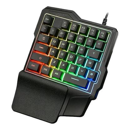 Teclado De Una Mano Teclados Rgb Usb Teclados Mecanico Gamer