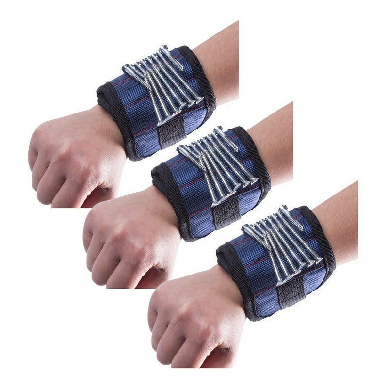 X3 Muñequera Magnetica Sujeta Tornillos Brazalete Magnetico