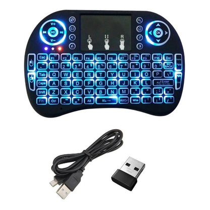 Mini Teclado Inalambricos Usb Pc Smart Tv Touchpad Led 3006