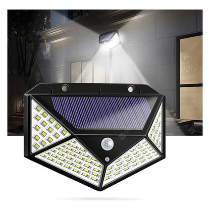 Reflector Led Inalámbrico Electroland Reflector Led Solar Sensor 1w Con Luz Blanco Frío Y Carcasa Negro