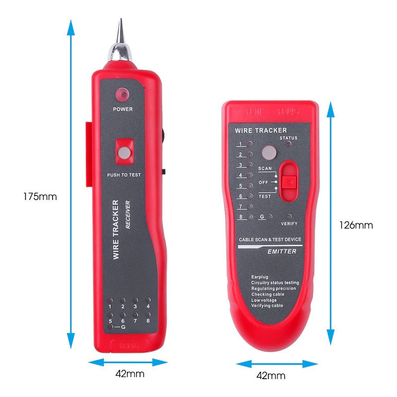 Tester Red Digital Crimpeadora Rj45 Tester Cable Utp Cat6