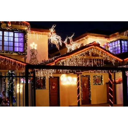 Luces Led Navidad 9.5m Amarillo Guirnalda Arbol Navidad Cosas De Navidad Qatarshop Luces De Terraza Tipo Arroz Decoracion Navideña Luz Cálida