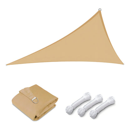 Lona Toldo Sombra Vela Triangulo Impermeable Reforzado 5x5x5 Color Beige