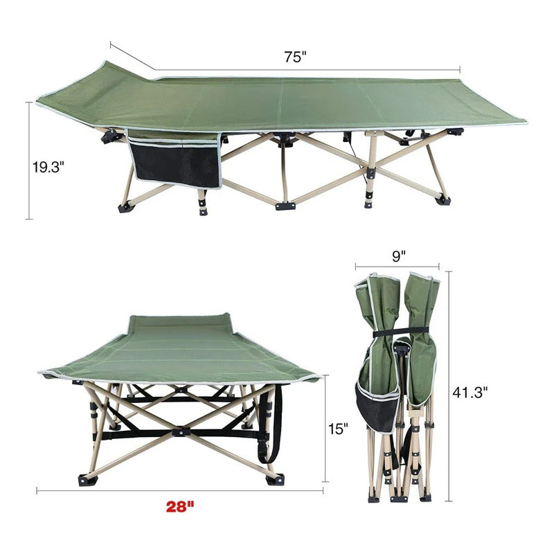 Cama Plegable Camping Cama De Campaña Catres Campaña Militar