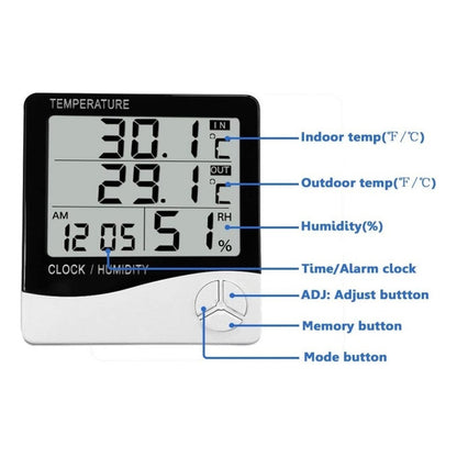 Higrometro Htc-2 Digital Doble Para Camaras De Refrigeracion