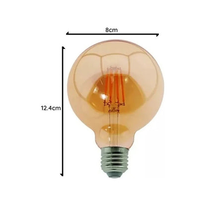 Ampolleta Led G125 Bola Globo Retro Vintage 8w E27