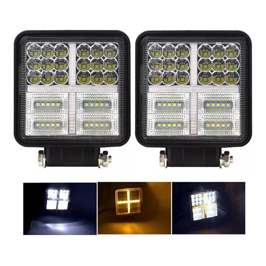 X2 Focos Led Neblineros 4x4 Bicolor Focos Led Vehiculos 114w