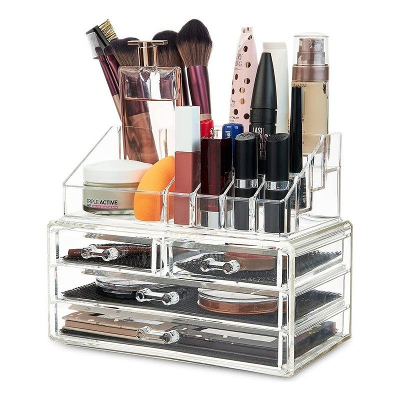 Organizador Acrilico Maquillaje Espejo Para Maquillaje Acril