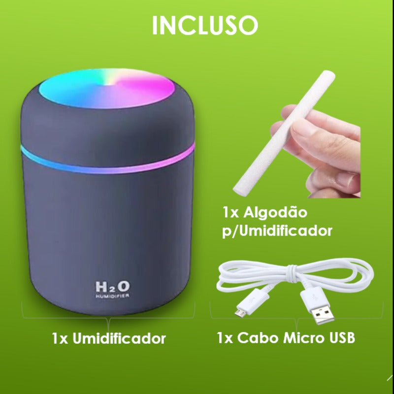 Humidificador Ultrasonico 300ml Difusor Mini Humidificador