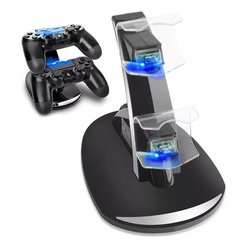 Soporte Control Cargador Doble Ps4 Base Carga Mandos Ps4