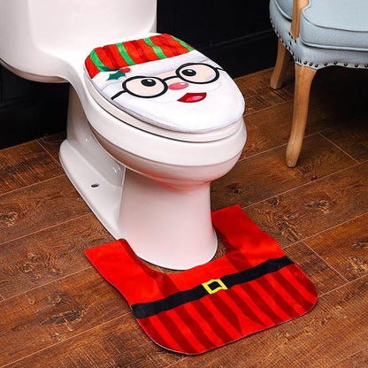 Fundas De Navidad Set Juego De Baño Decoracion Navideña 2pzs