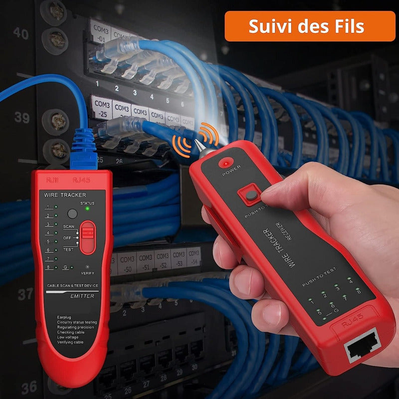 Tester Red Digital Crimpeadora Rj45 Tester Cable Utp Cat6