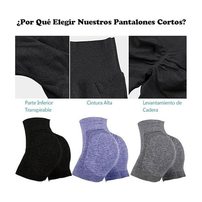 Short Deporte Mujer Calza Shorts Deportivos Mujer Licras Gym