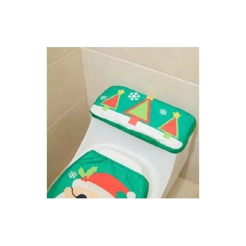 Set Fundas De Navidad Baño Decoracion Juego De Baño Navideña