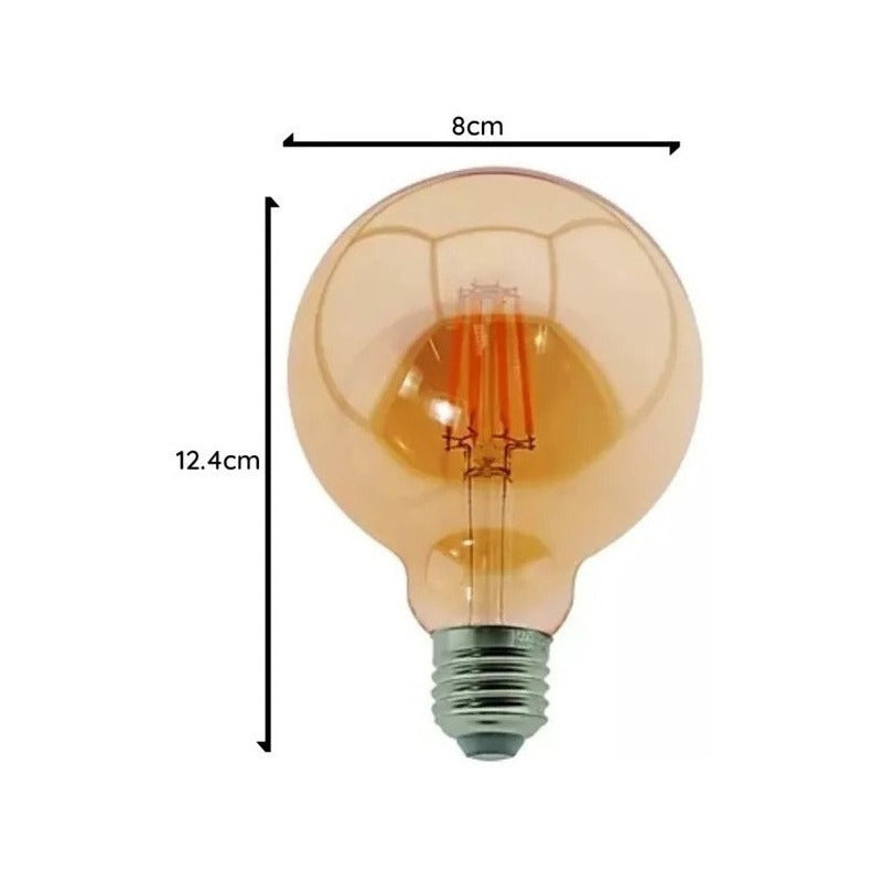 X10 Ampolleta Led E27 Filamento Ampolletas Vintage Globo 8w