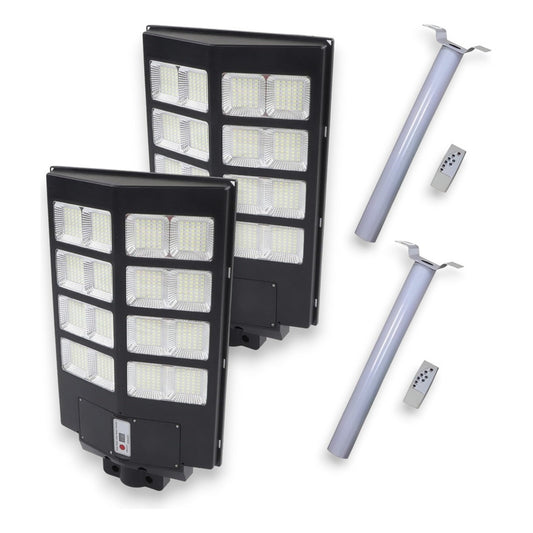 Pack X2 Foco Solar Led Exterior Foco Solares 800w + Soporte