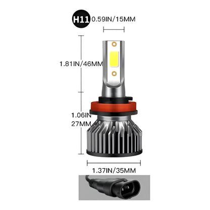 Lámpara H11 H8 H9 Led 6000-6500k 12v 200w Mini F10 8000 Lm