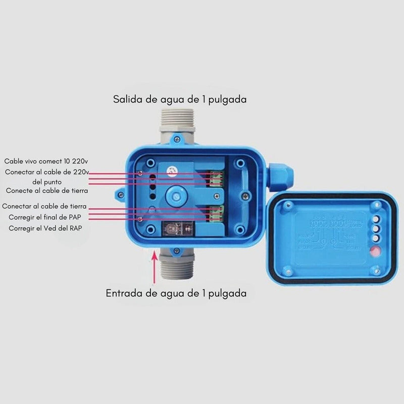 Controlador Electrónico Automatico Presion Para Bomba Agua