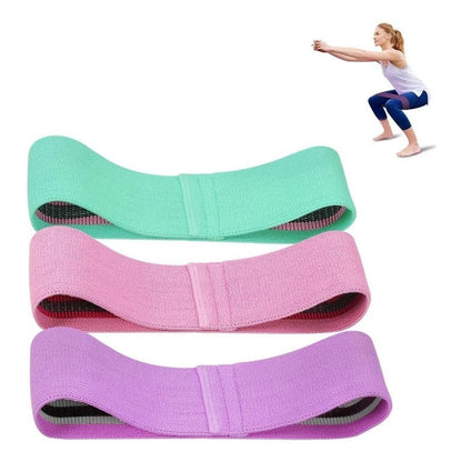 Set 3 Banda Elastica Tela Pilates Bandas Elasticas Tela Yoga