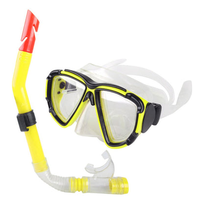 Kit Buceo Snorkel Color Amarillo Adulto Mascara Snorkel Set Mascara Buceo Lentes Snorkel Tubo Para Buceo Piscina Playa Lentes Para Nadar Snorkel Gafas De Buceo Snorkel Qatarshop