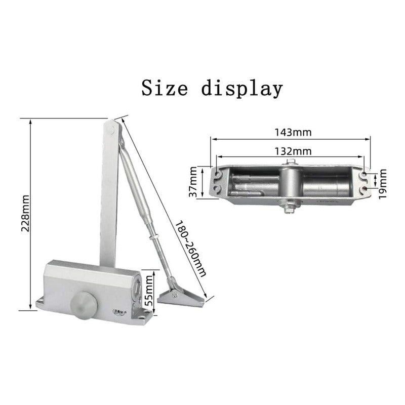 Brazo Hidraulico Cierra Puertas Porton Automático 25 A 35 Kg Cierra Puertas Brazo Hidráulico Puertas Qatarshop Brazo Hidráulico Para Puertas Cierra Puertas Hidráulico Cierra Puertas Automático Brazo