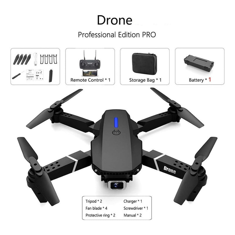 Drone Mini Pro Camara Hd  1080 Drones Profesionales E88-pro