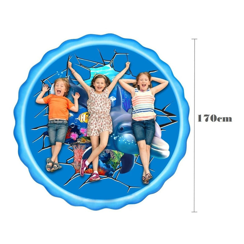 Alfombra Agua Niños Piscina Bebe Inflable Piscina Lanza Agua