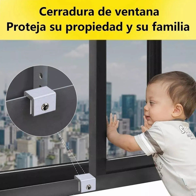 Seguro Ventana Corredera Con Llave 1 Unidad Amarillo Qatarshop Seguridad Bloqueo Ventanas Antirrobo Y Seguro Niños Traba Ventanas