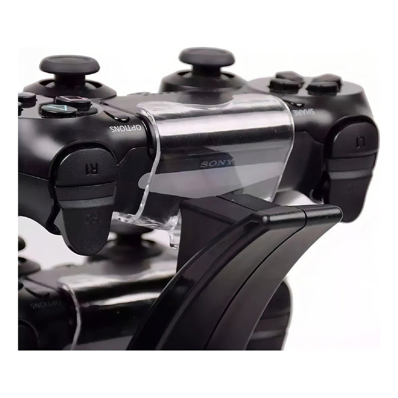 Soporte De Control De Cargador Ps4, Doble Base Vertical, Soporte P4