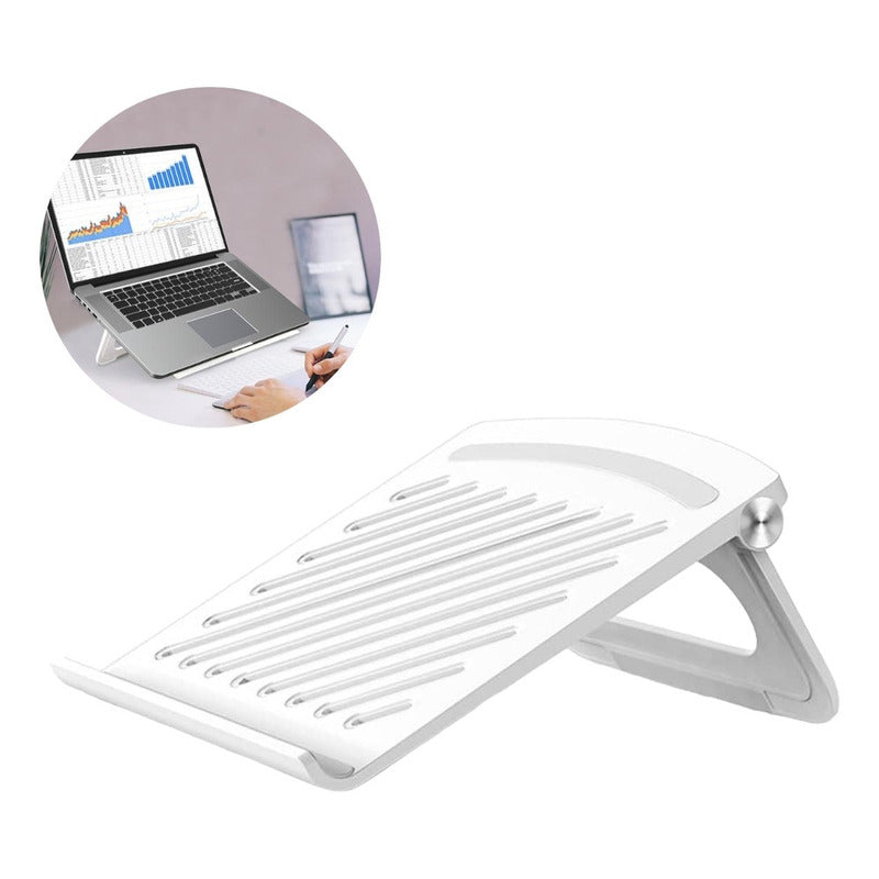 Soporte Macbook Base Escritorio Vertical Notebook Alzador