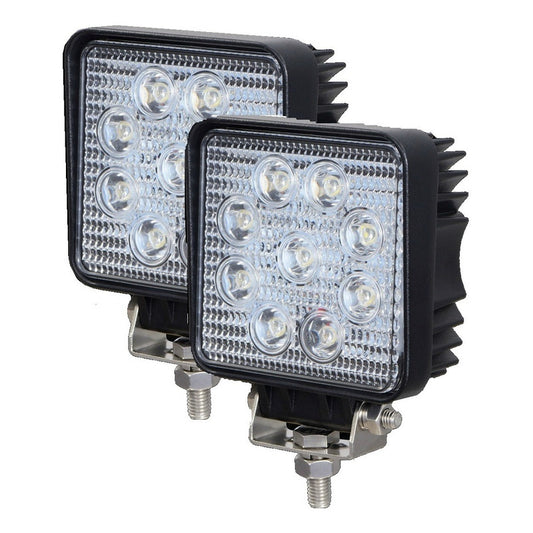 Pack X2 Focos Led Para Autos 27w Neblinero Barra Led 4x4