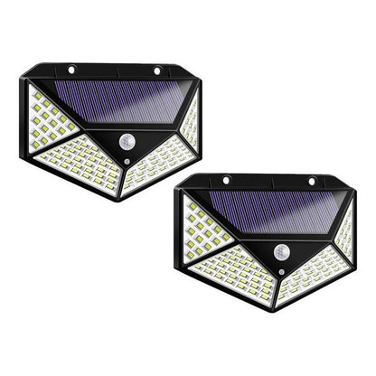 Pack X2 Foco Exterior Luz Led Solar Focos Led Solar Cl-100