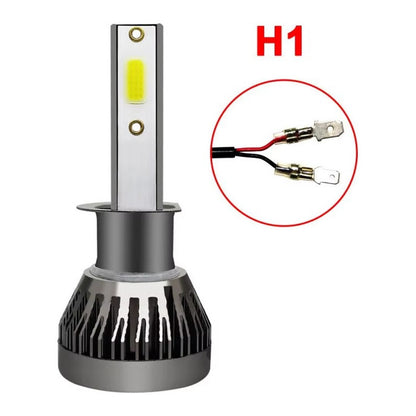 X2 Lámpara H1 Led Turbo 6000-6500k 12v 200w Mini F10 Luz Led