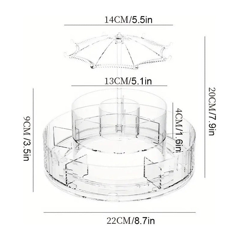 Cosmetiquero Transparente Organizador De Maquillaje Acrilico