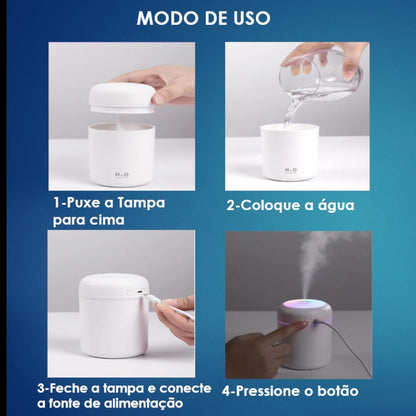 Mini Humidificador De Aire Portátil, Purificador Usb, Color Rosa, 110 V/220 V