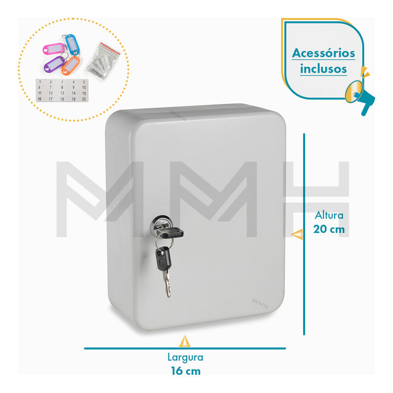 Llavero, Caja Fuerte Clavicle Con 20 Llaveros