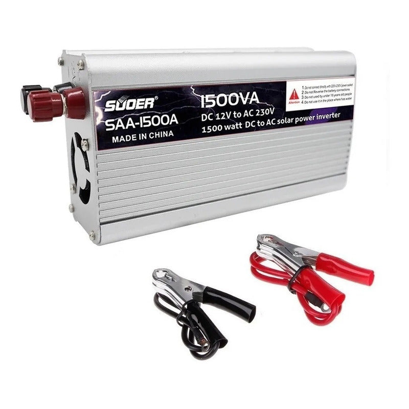 Inversor Voltaje Corriente 12v A 220v Auto Portatil 1500w