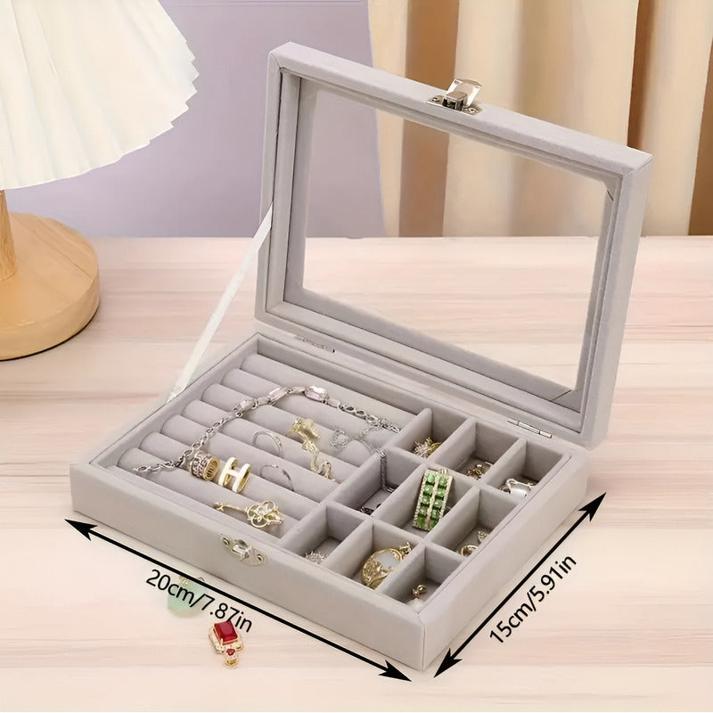 Organizador De Joyas Caja Joyero Para Collares Y Anillos