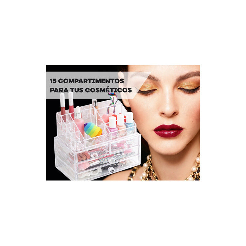 Organizador 008 Cosmeticos Maquillajes Caja Cosmetiqueros