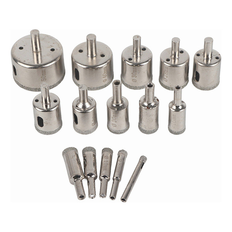 Broca Diamantada Brocas Copa Ceramica Broca Vidrio 16 Pcs