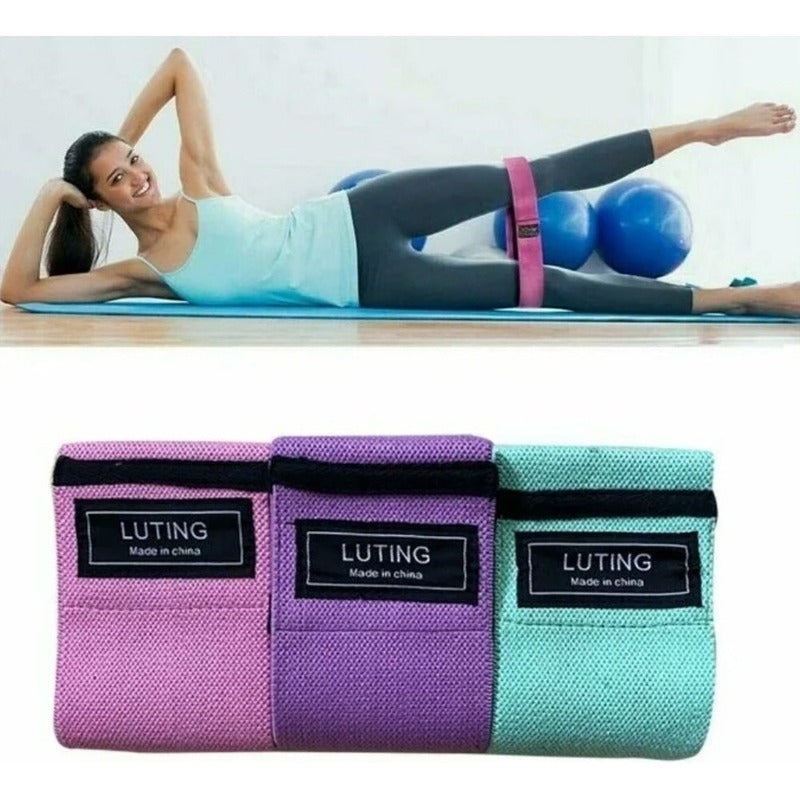 Bandas Elásticas Ejercicio Banda Fitnes 3 Pcs Ligas De Tela