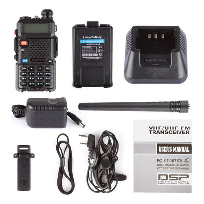 6 Radios Walkie Talkie Baofeng Uv5r Uhf/vhf 128 Canale 8km